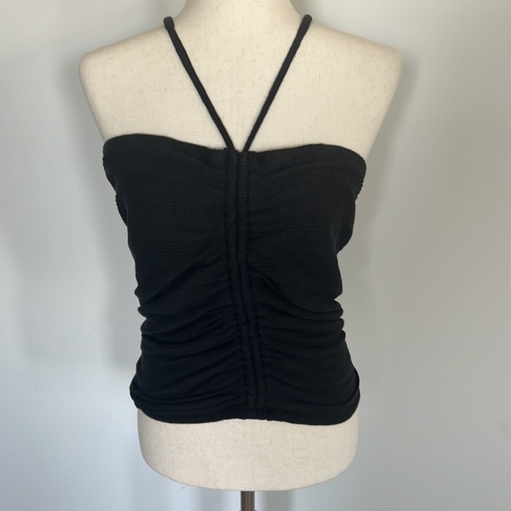 Pilcro Ruched Halter Tank